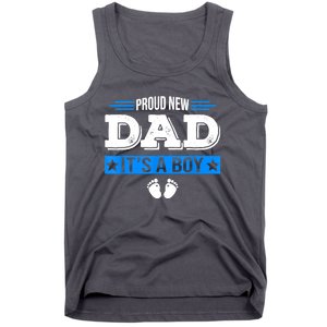 Men Proud New Dad Its A Cute Father's Day Baby Tank Top