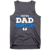 Men Proud New Dad Its A Cute Father's Day Baby Tank Top