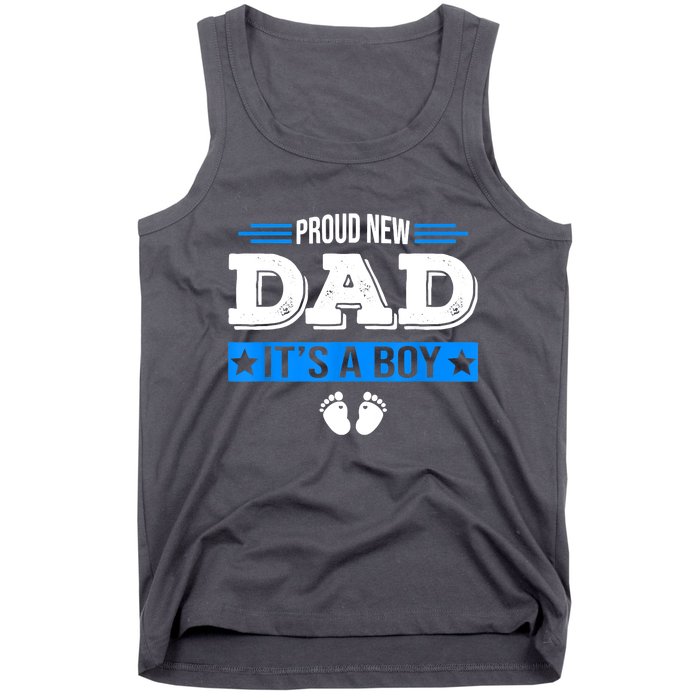 Men Proud New Dad Its A Cute Father's Day Baby Tank Top