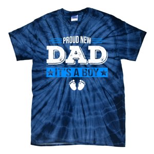 Men Proud New Dad Its A Cute Father's Day Baby Tie-Dye T-Shirt