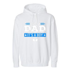 Men Proud New Dad Its A Cute Father's Day Baby Garment-Dyed Fleece Hoodie