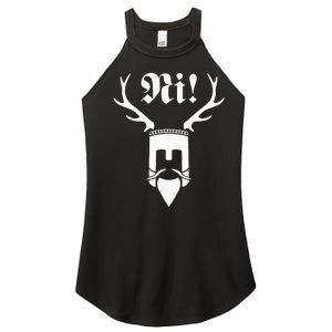 Monty Python Ni! Logo Women's Perfect Tri Rocker Tank