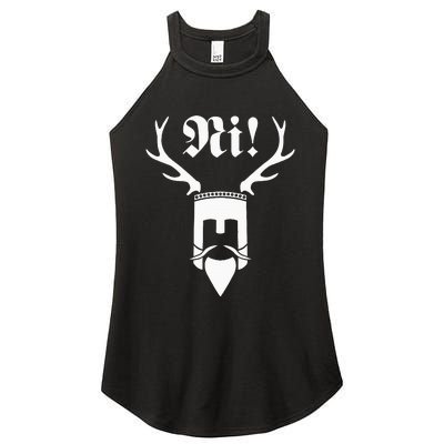 Monty Python Ni! Logo Women's Perfect Tri Rocker Tank