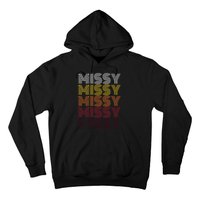 Missy Personalized Name Retro Missy 70s Hoodie