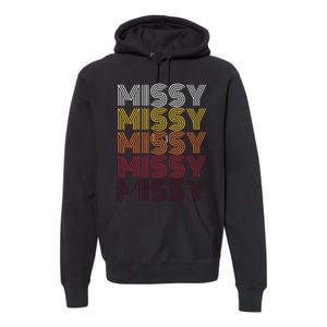 Missy Personalized Name Retro Missy 70s Premium Hoodie