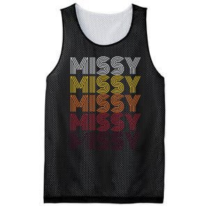 Missy Personalized Name Retro Missy 70s Mesh Reversible Basketball Jersey Tank