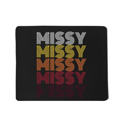Missy Personalized Name Retro Missy 70s Mousepad