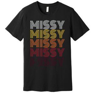 Missy Personalized Name Retro Missy 70s Premium T-Shirt