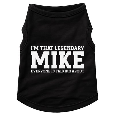 Mike Personal Name First Name Funny Mike Doggie Tank