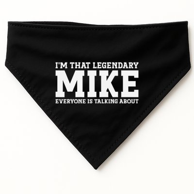 Mike Personal Name First Name Funny Mike USA-Made Doggie Bandana