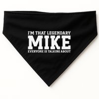 Mike Personal Name First Name Funny Mike USA-Made Doggie Bandana