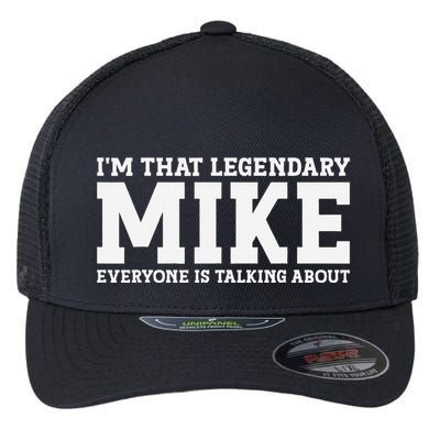 Mike Personal Name First Name Funny Mike Flexfit Unipanel Trucker Cap