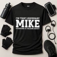 Mike Personal Name First Name Funny Mike Performance Shirt