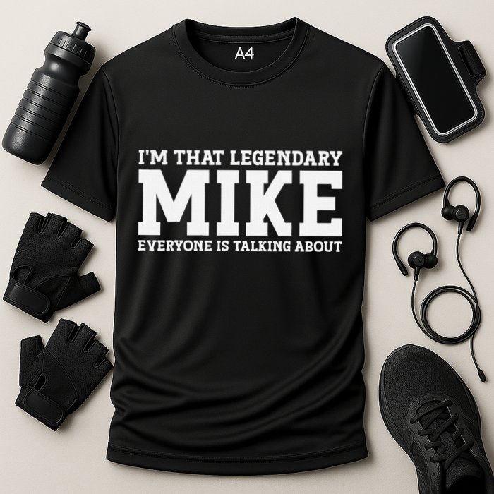 Mike Personal Name First Name Funny Mike Performance Shirt