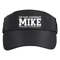 Mike Personal Name First Name Funny Mike Adult Drive Performance Visor