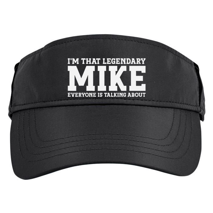 Mike Personal Name First Name Funny Mike Adult Drive Performance Visor