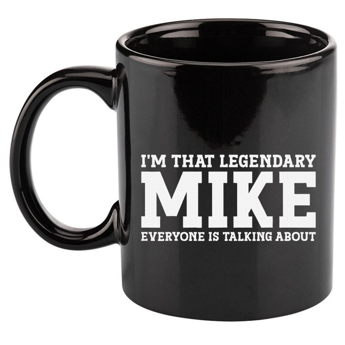 Mike Personal Name First Name Funny Mike 11oz C Handle Ceramic Mug