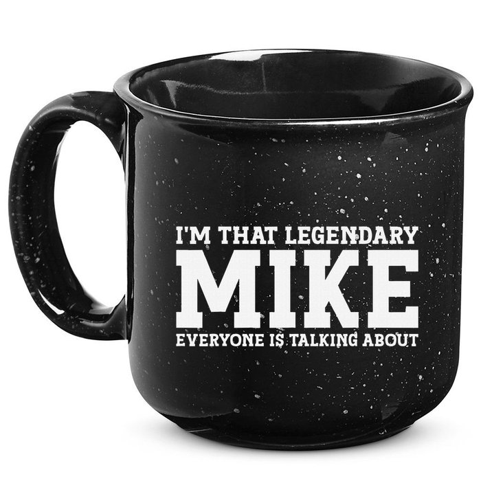 Mike Personal Name First Name Funny Mike 15oz Campfire Ceramic Mug