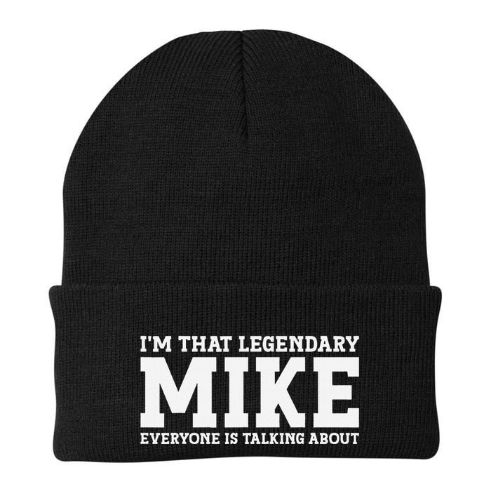 Mike Personal Name First Name Funny Mike Beanie