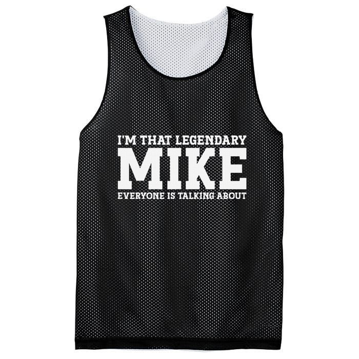 Mike Personal Name First Name Funny Mike Mesh Reversible Basketball Jersey Tank