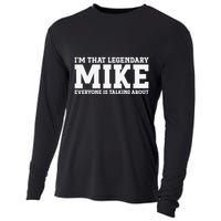 Mike Personal Name First Name Funny Mike Cooling Performance Long Sleeve Crew