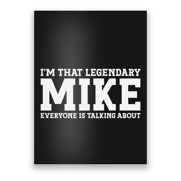 Mike Personal Name First Name Funny Mike Poster