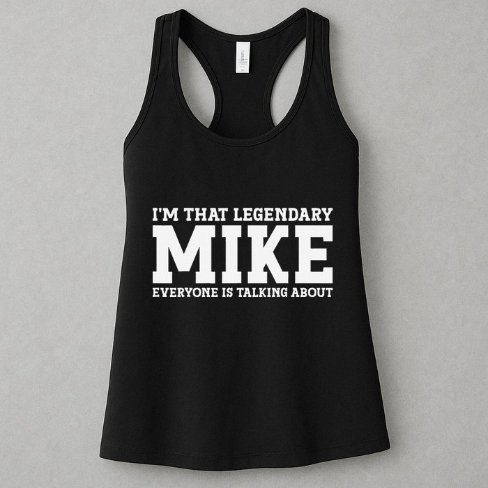 Mike Personal Name First Name Funny Mike Womens Tank Top