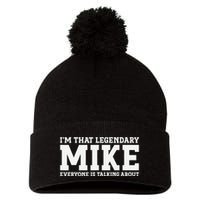 Mike Personal Name First Name Funny Mike Pom Pom 12in Knit Beanie