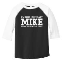 Mike Personal Name First Name Funny Mike Toddler Fine Jersey T-Shirt