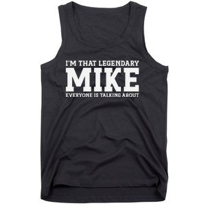 Mike Personal Name First Name Funny Mike Tank Top