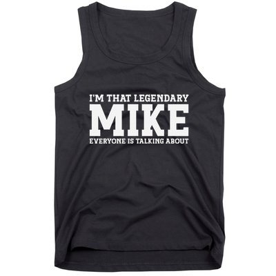Mike Personal Name First Name Funny Mike Tank Top