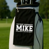 Mike Personal Name First Name Funny Mike Golf Towel
