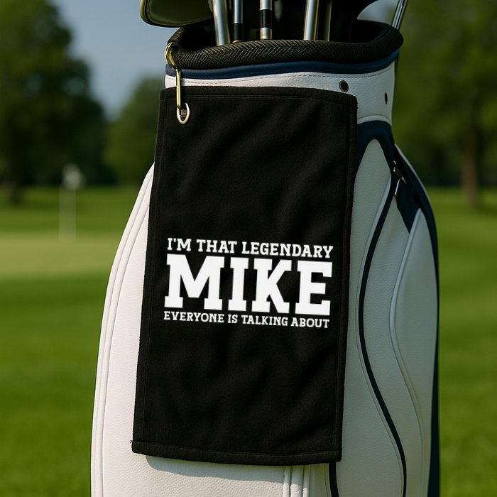 Mike Personal Name First Name Funny Mike Golf Towel