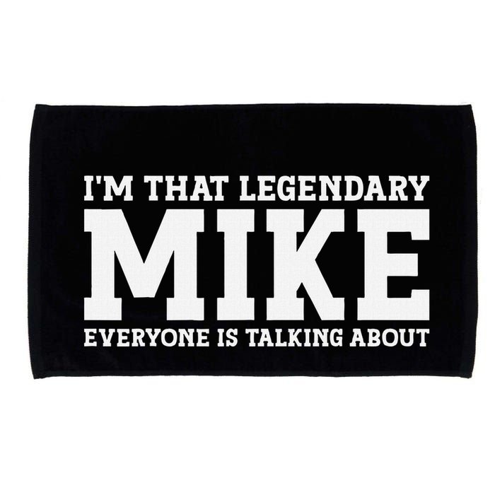 Mike Personal Name First Name Funny Mike Microfiber Hand Towel