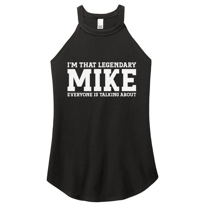 Mike Personal Name First Name Funny Mike Women's Perfect Tri Rocker Tank