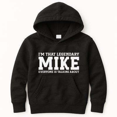 Mike Personal Name First Name Funny Mike Kids Hoodie