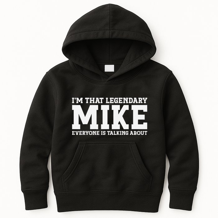 Mike Personal Name First Name Funny Mike Kids Hoodie