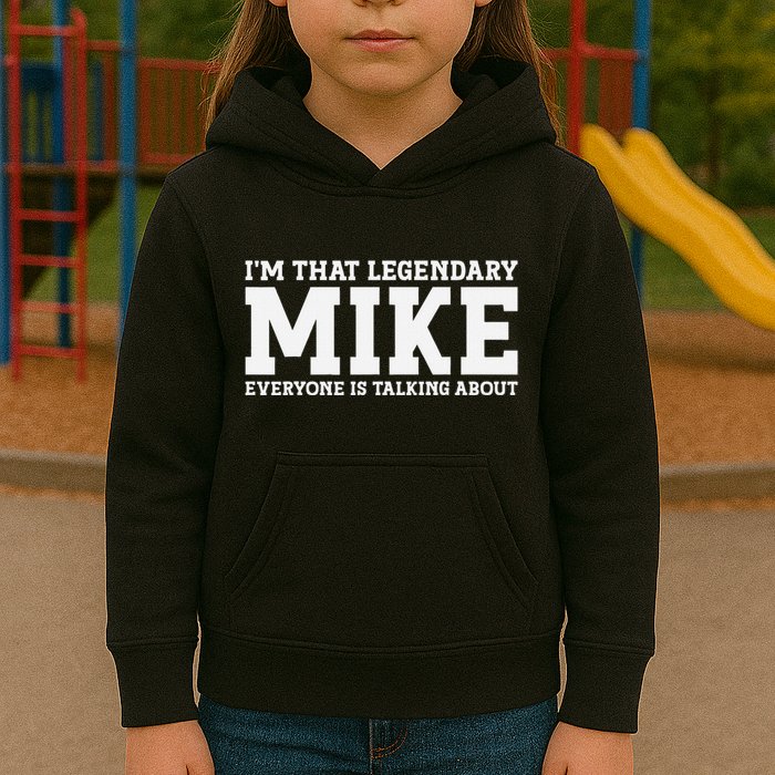 Mike Personal Name First Name Funny Mike Kids Hoodie