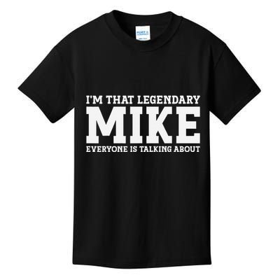 Mike Personal Name First Name Funny Mike Kids T-Shirt