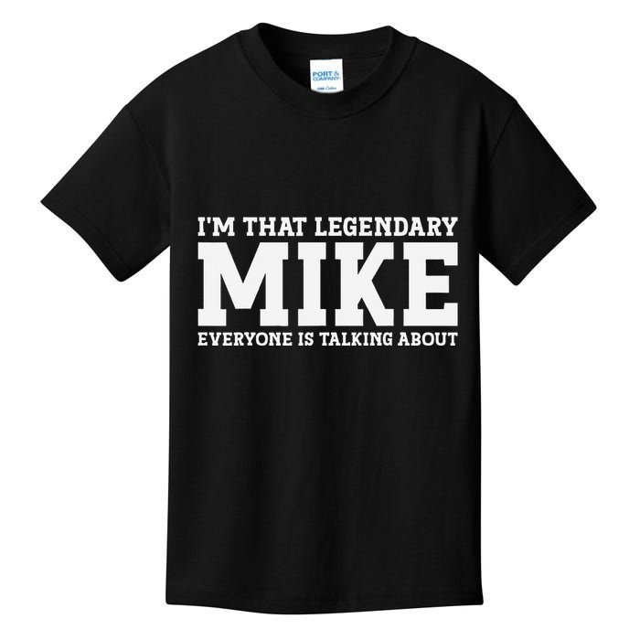 Mike Personal Name First Name Funny Mike Kids T-Shirt