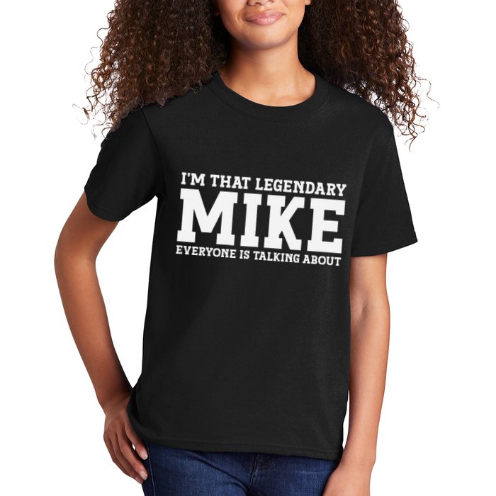 Mike Personal Name First Name Funny Mike Kids T-Shirt