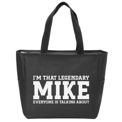 Mike Personal Name First Name Funny Mike Zip Tote Bag