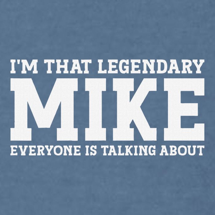 Mike Personal Name First Name Funny Mike Garment-Dyed Sweatshirt