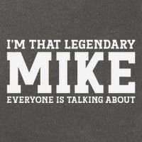 Mike Personal Name First Name Funny Mike Cotton Canvas Backpack
