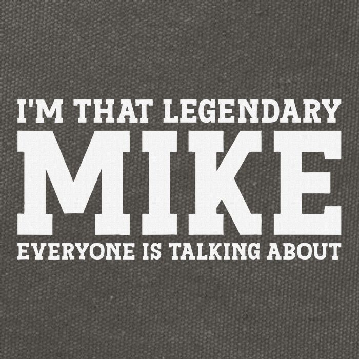 Mike Personal Name First Name Funny Mike Cotton Canvas Backpack