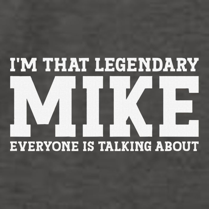 Mike Personal Name First Name Funny Mike Vector Backpack