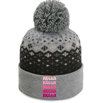 Megan Personal Name Custom Customized Personalized The Baniff Cuffed Pom Beanie