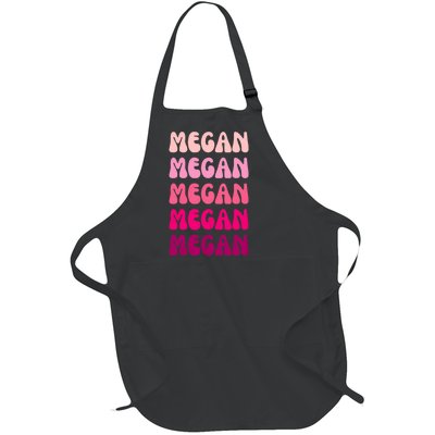 Megan Personal Name Custom Customized Personalized Full-Length Apron With Pockets