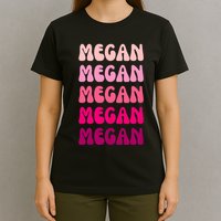 Megan Personal Name Custom Customized Personalized T-Shirt