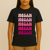Megan Personal Name Custom Customized Personalized T-Shirt